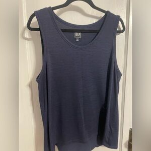 GAP Navy Scoop Neck Sleeveless Tank